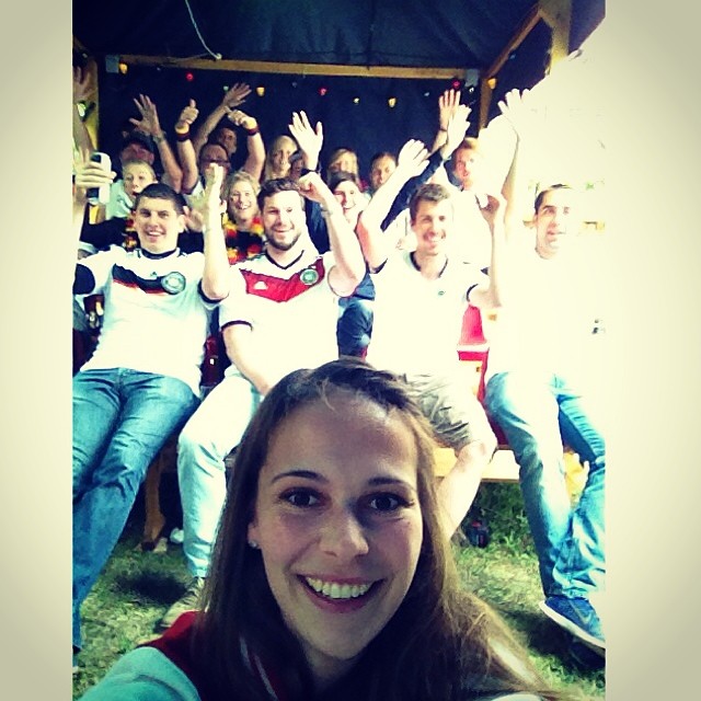 Selbstporträt am Auftaktspiel Deutschland gegen Portugal